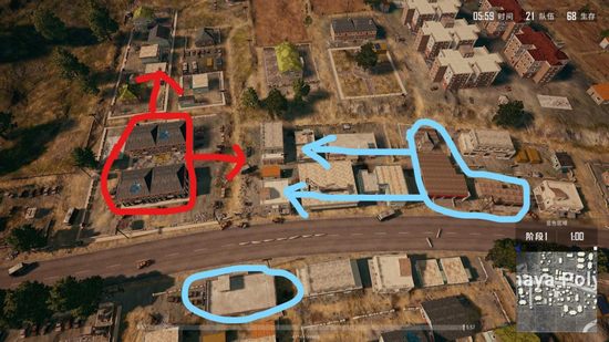 绝地求生战术大师之海岛地图Y城两种打法分析