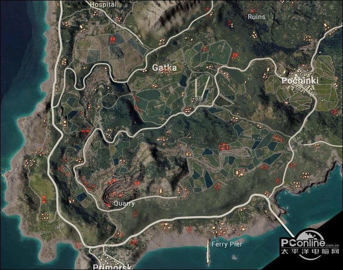 绝地求生海岛图叫什么_绝地求生海岛地图_端游绝地求生海岛地图